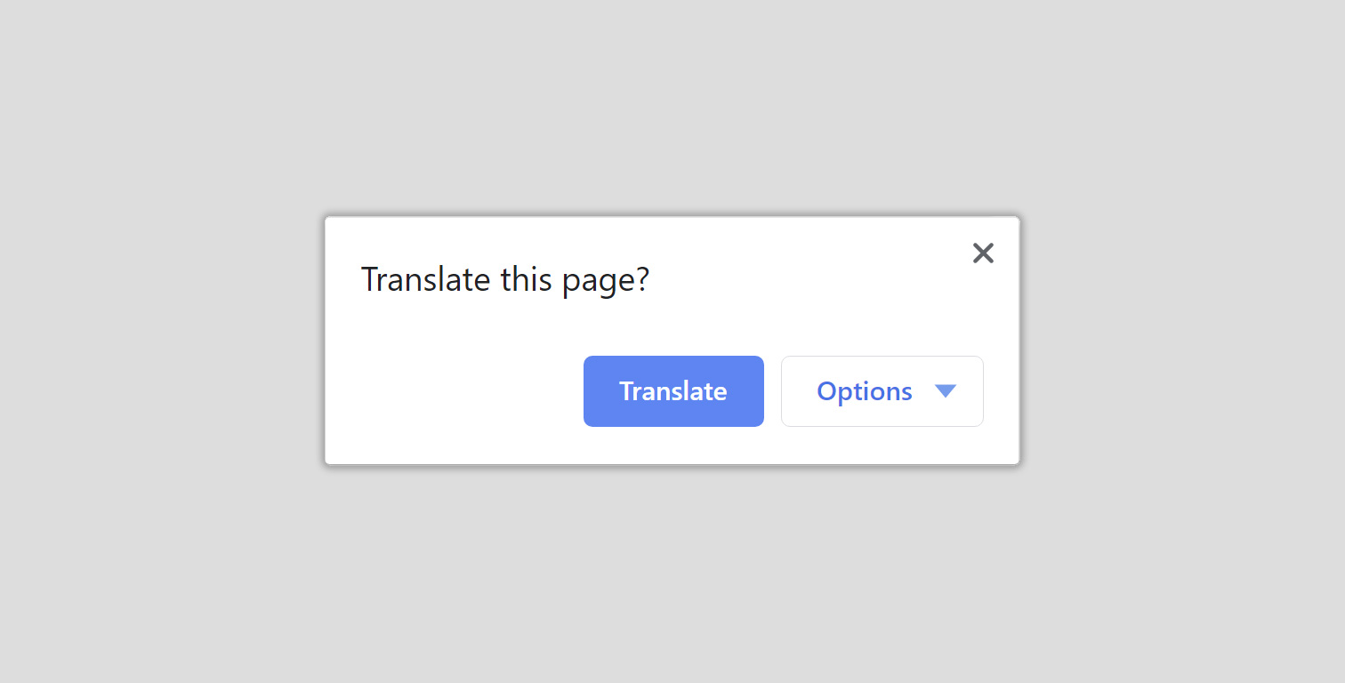 Google Chrome - Diese Seite übersetzen ausschalten - Option im Chrome Browser zur Übersetzung von ausländischen Sprachen ausschalten