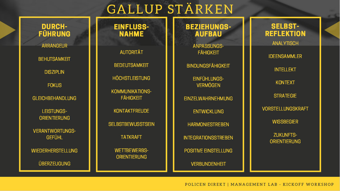 Gallup Stärken