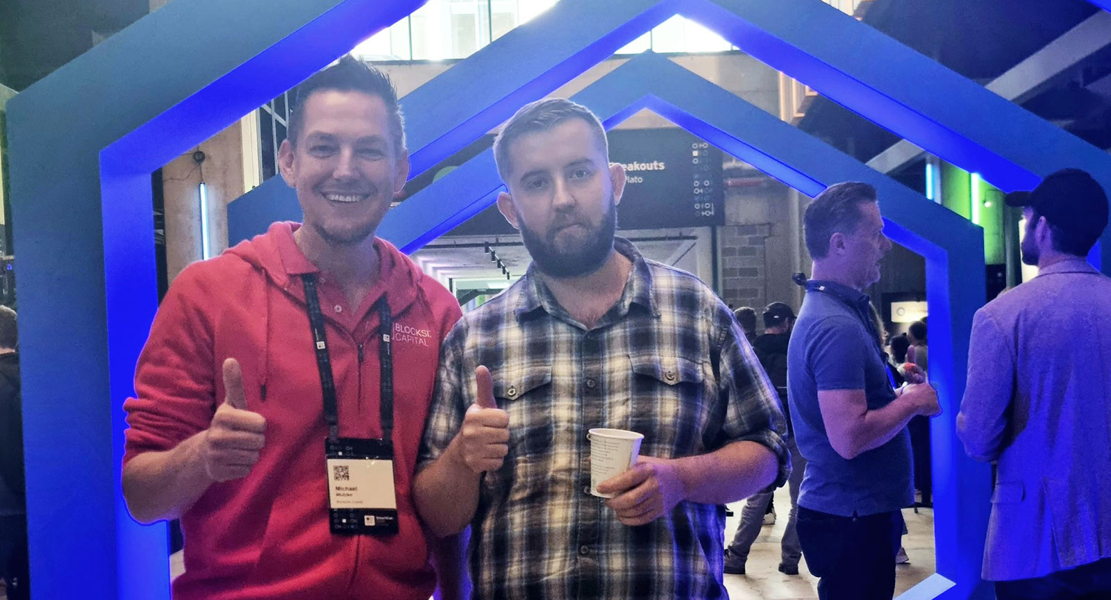 Michael Wutzke und Sergey Nazarov (Chainlink)