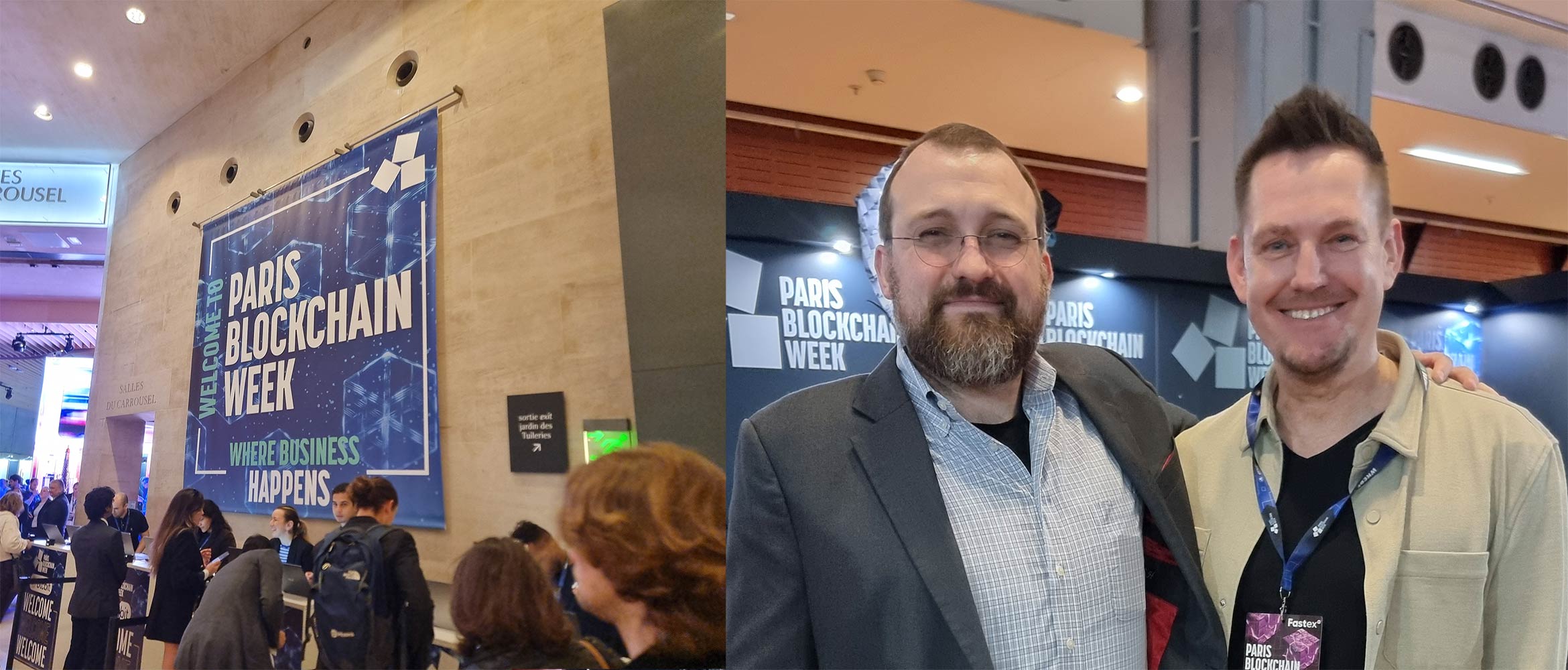 Paris Blockchain Week 2025 - Charles Hoskinson (Cardano) and Michael Wutzke